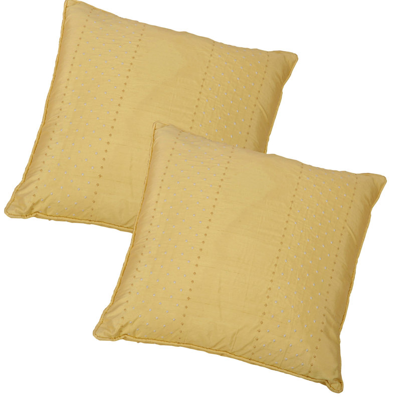 Square Cushion Cover, Gold