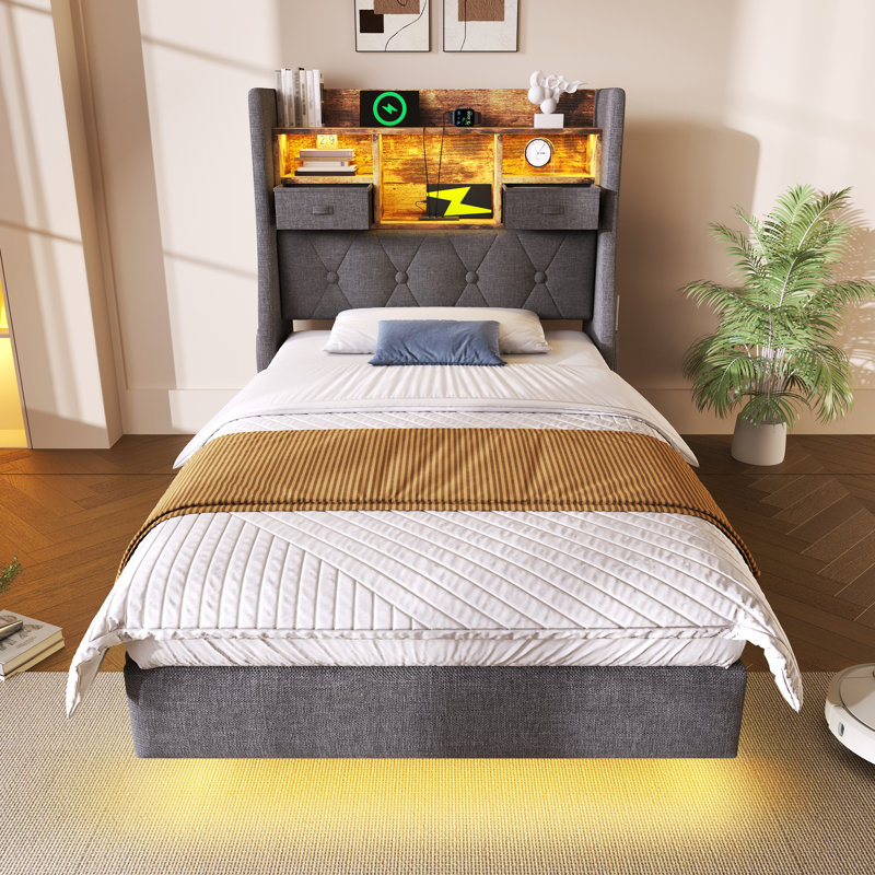 Storage Bed, European Single (90 x 200 cm)