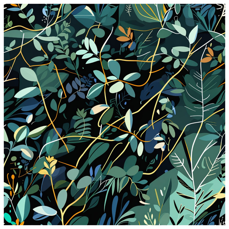 Housse de couette Leafy Vines Bedding, Lit simple