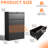 4 File Cabinet With Lock, Formaldehyde-, Feature, Quick Assembly For Home Office Filing Extension Drawers, 110Lbs Capacity Per Drawer, Feature