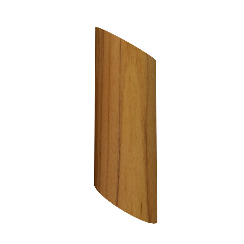 Clean Manufactured Wood LED Flush Mounted Sconce, Teak
