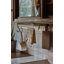 Rustic Solid Brass Kitchen Utensil Rail
