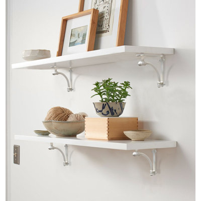 Silber Half Round Shelf Bracket