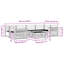 325cm Wide Patio Sectional Set