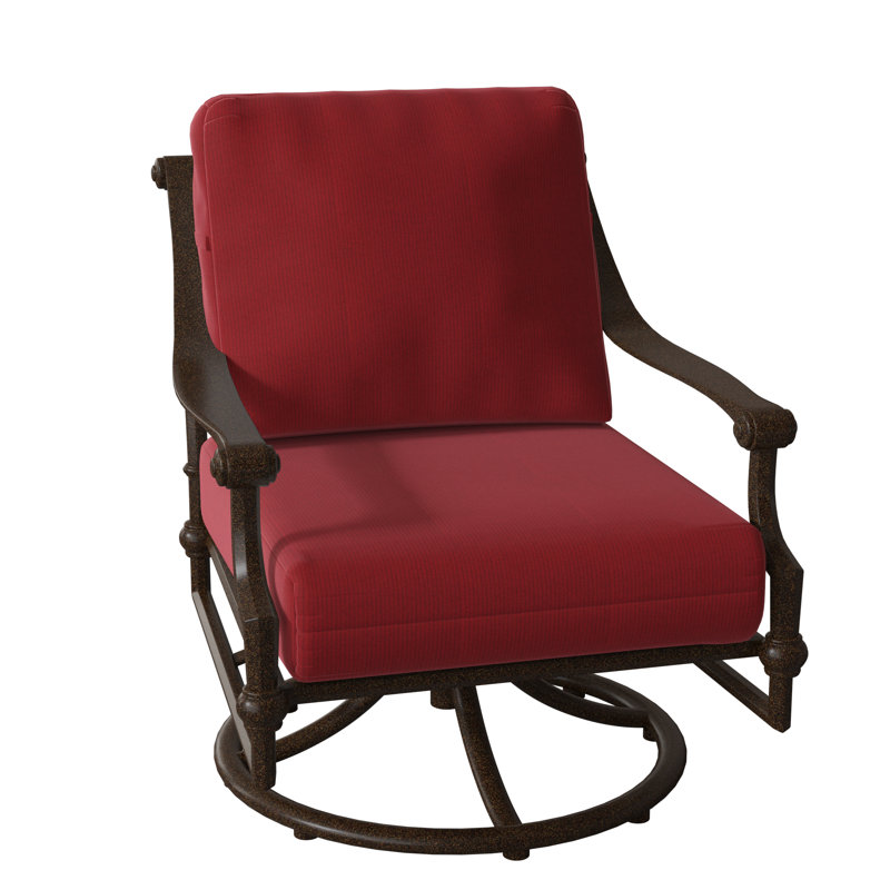 Delphi Outdoor Rocker Chair, Chestnut Brown, Denver Scarlett Sunbrella®