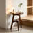 100% Solid Wood Round 2-Tier Storage End Table, Multi-Purpose Sofa Side Table