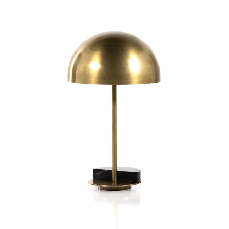 Zanda Desk Table Lamp, Gold, Black Italian Marble/Gold