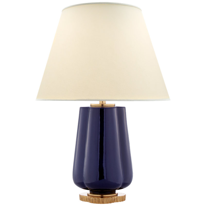 Penelope Table Lamp, Denim Blue, 26" H x 17" W x 17" D