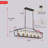 Tanzi 6 - Light Iron Dimmable Kitchen Island Square / Rectangle Chandelier