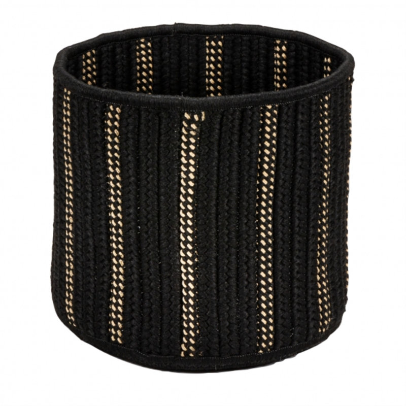 Panier en tissu Essentia, Noir, 14" H x 20" W x 20" D