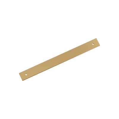 Ladera 8-13/16 inch (224mm) Center-to-Center Rectangle Champagne Bronze Cabinet Pull Backplate
