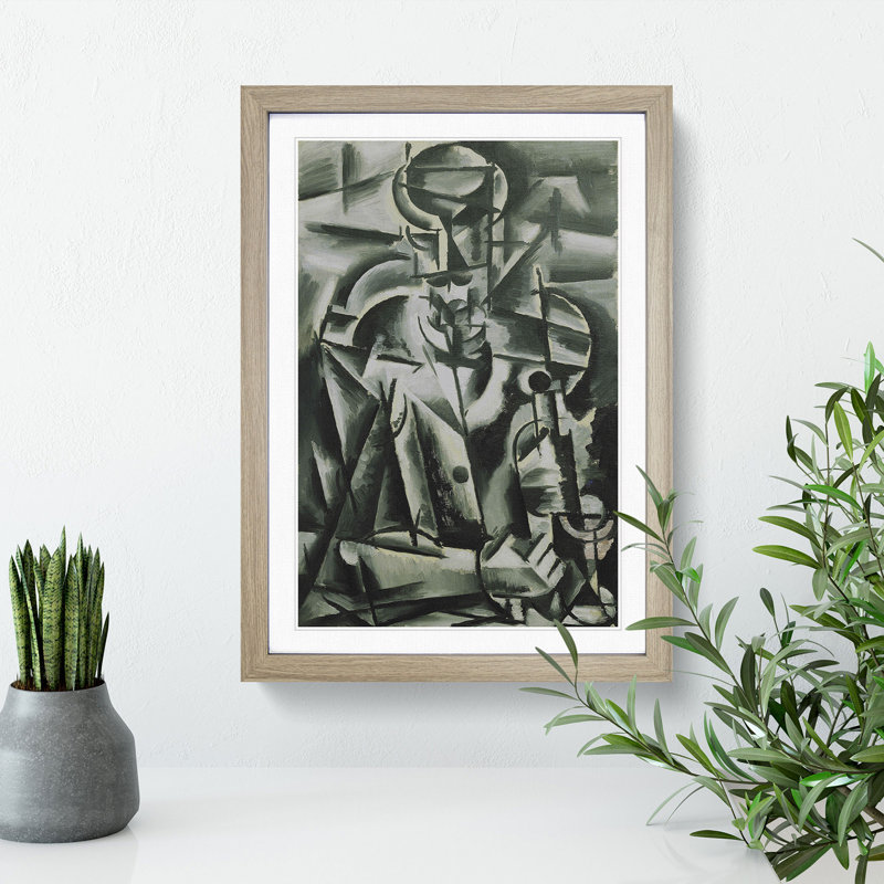 Pijak by Josef Capek - Framed Print, 36cm H x 27cm W x 2cm D, Oak Framed