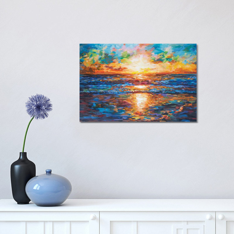 Sea Of Emotions by Leon Devenice - Painting on Canvas, Wrapped Canvas, 30.48cm H x 45.72cm W x 1.91cm D