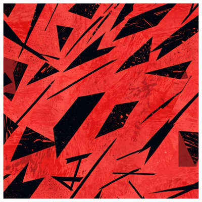 Red Sharp Angles Comforter