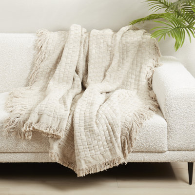 Sevan Collection Waffle Weave Throw Blanket
