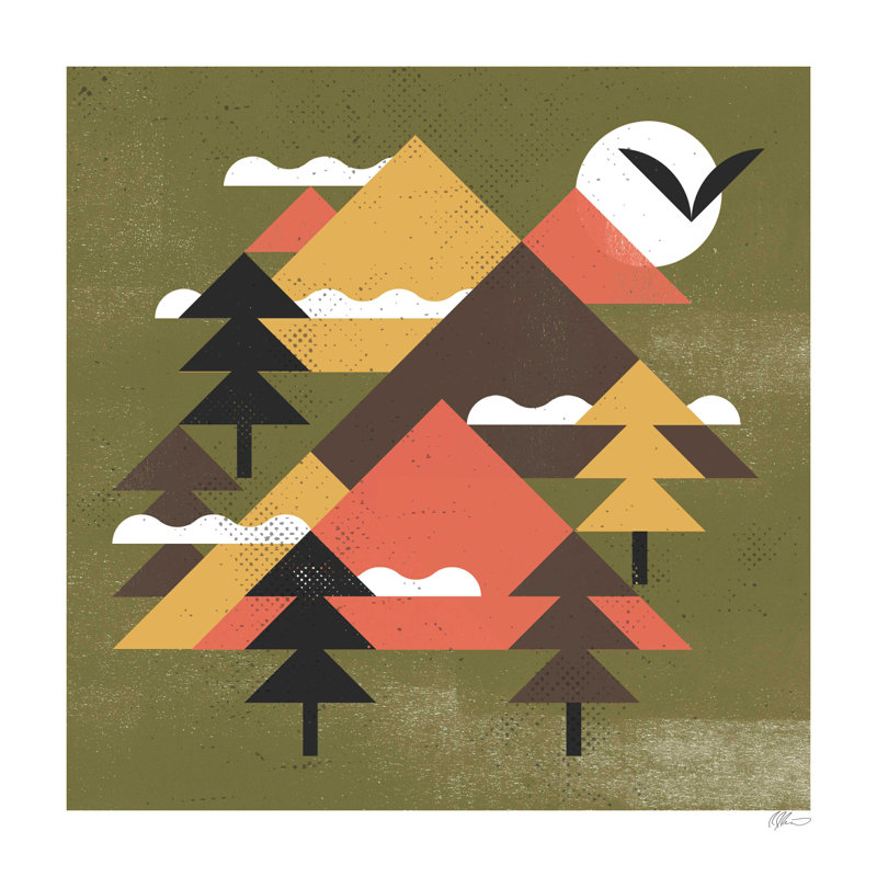 " Mountains " by Robert John Paterson, 20" H x 20" W