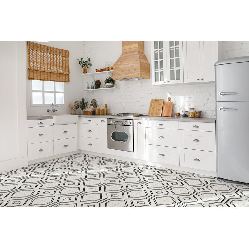 Kiomi 30cm W x 30cm L Vinyl Peel and Stick Field Tile