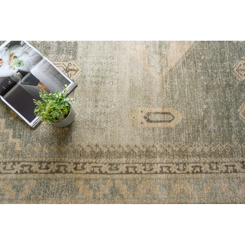 Estate handloomed PET Gray/Beige Area Rug, 9'X12'