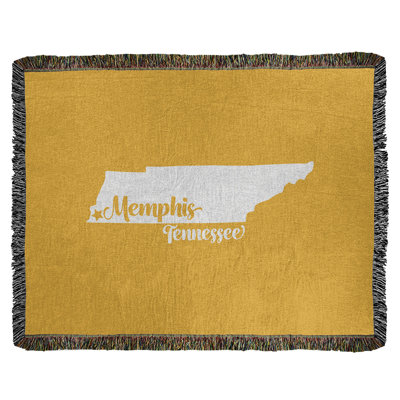 Jeté en coton tissé memphis tennessee