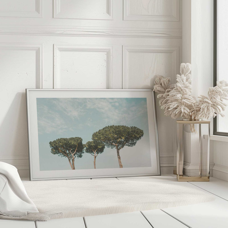 Grand imprimé tranquillité, Cadre simple blanc opaque, H 25 po x l 37 po x P 1,25 po