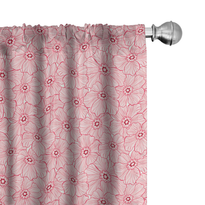 Rideaux 4 panneaux East Urban Home, L 56 po x L 63 po