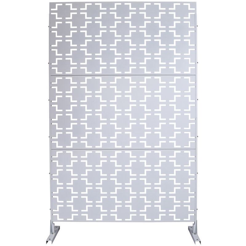 Écran d'intimité extérieur et intérieur H 76 po x l 48 po, Blanc