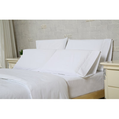 Hospitality Cotton Blend Percale Fitted Sheet