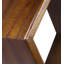 Cray Hexagon Oak Solid Wood Accent Shelf