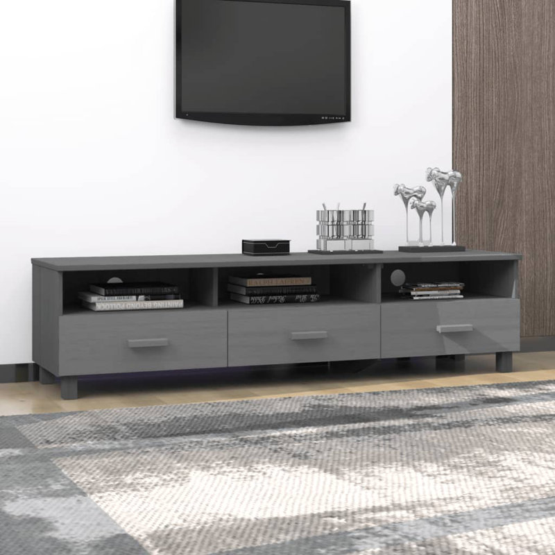 Meuble télé pour téléviseur de 54 po ou moins Hamar, Gris foncé