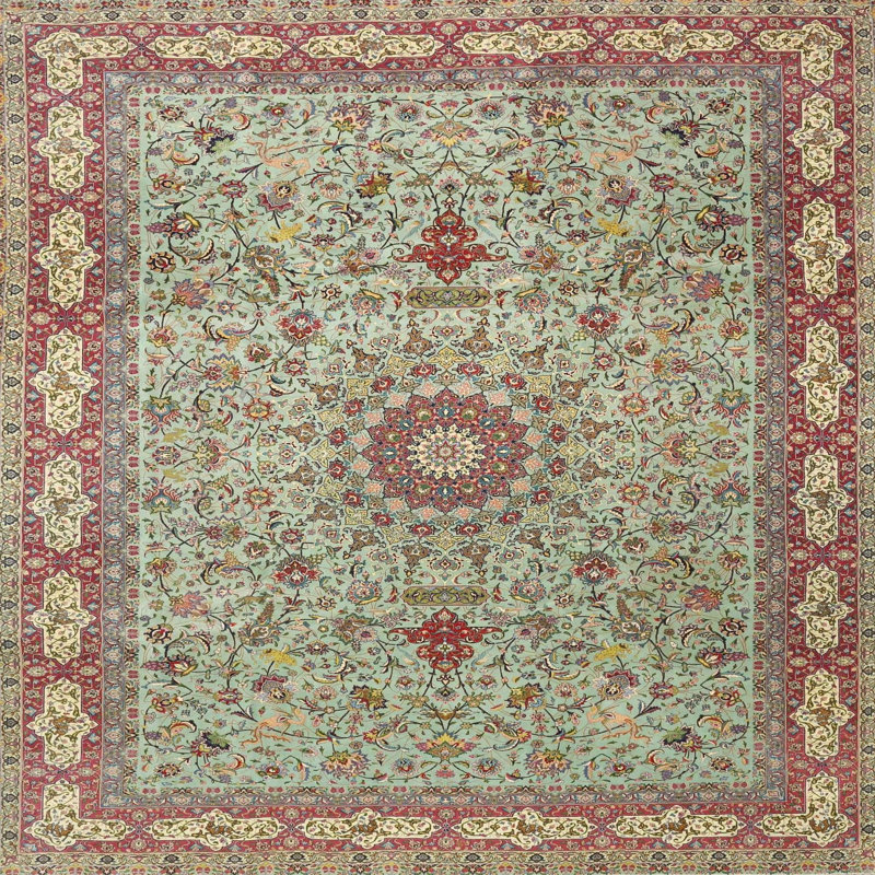 Oriental Indoor Rug, Square 6'