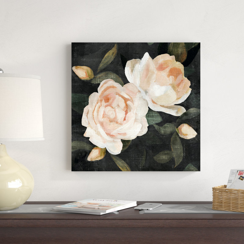 Douces roses de jardin II, H 20 po x l 20 po
