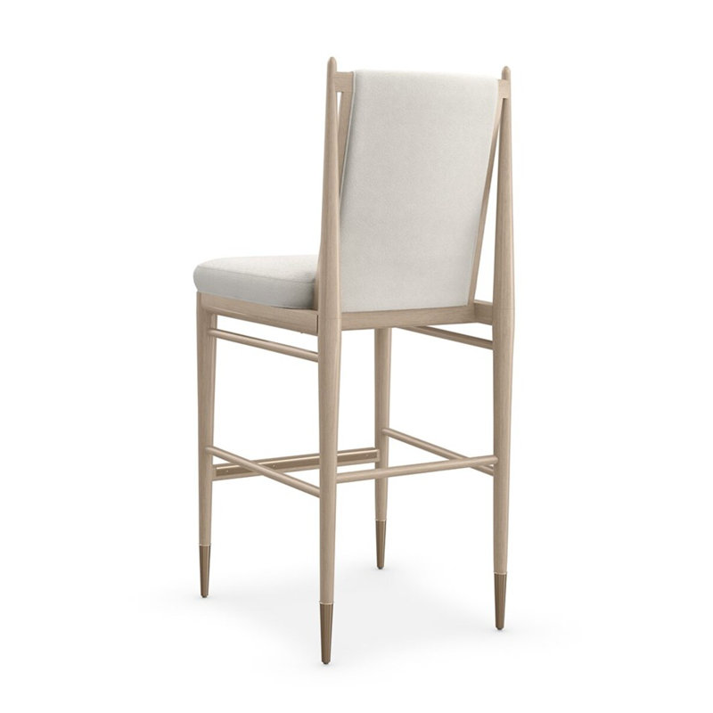 Tabouret de comptoir Unity Light, Chêne ensoleillé / bronze Lucent métallique, Tabouret de bar (siège d'une hauteur de 30 po)