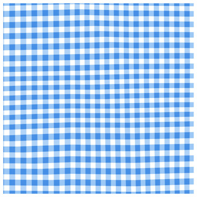Blue White Gingham Bath Mat