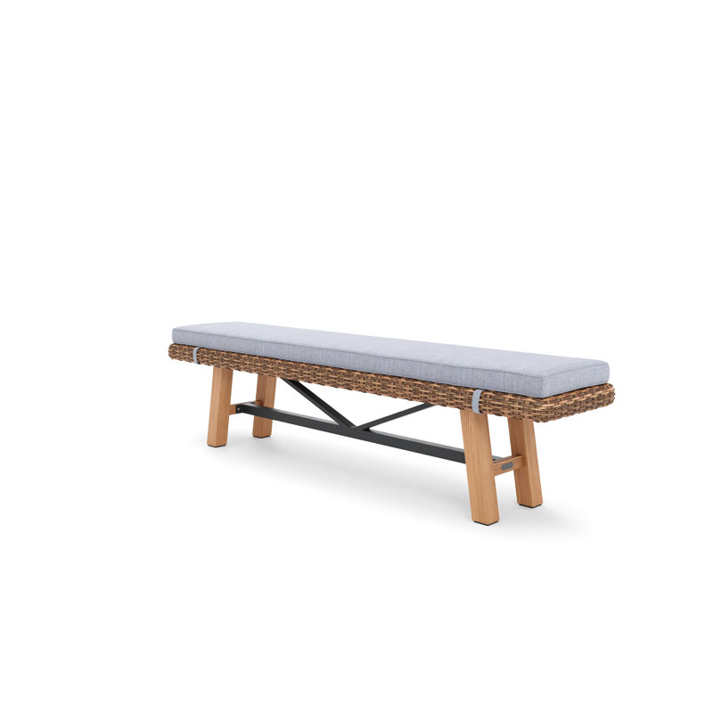 Truss Outdoor Teak Dining Bench