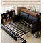 Canapé de salon extensible en cuir massif de style Mid-Century-1189083138