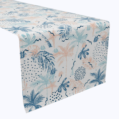 Table Runner, 100% Cotton, 16X108", Tropical Summer