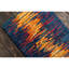 Tapis bleu horizon, orange et or en laine touffeté à la main Cloral Authentic-1054588660