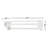 Belz 27" Wide Wall Mounted Bathroom Shelf with 2 Towel Rods – Vanity Storage & Bath Organizer