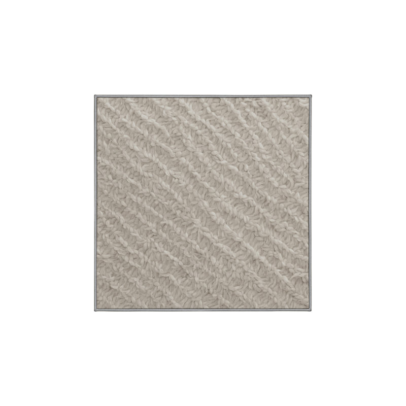 Machine Washable Gray Area Rug GSIX03607, Square 7'