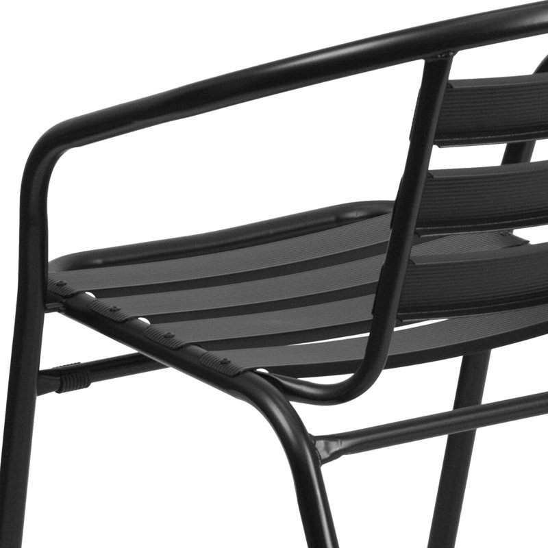 Chaise de patio Siyam, Noir