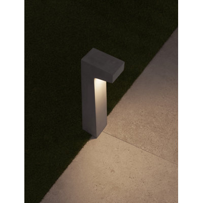Grey Integrated LED Concrete Bollard Light