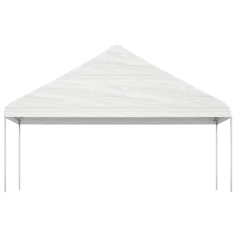 Dakota Fields Gazebo With Roof White 5.88X2.23X3.75 M Polyethylene, 5.88X2.23X3.75 M