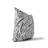 Cozy Swirl Ivory Charcoal Throw Pillow