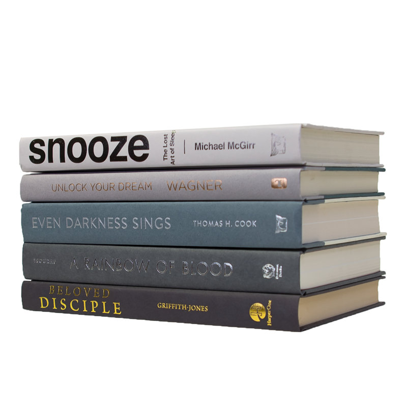 Modern Granite Ombré Bookstak, S/5