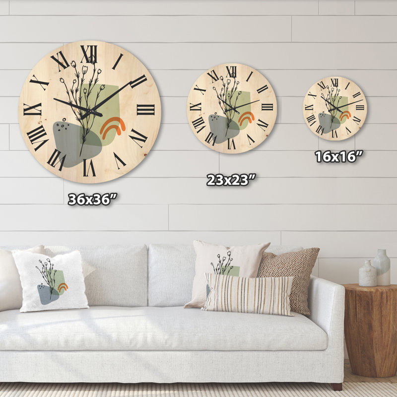 Horloge murale abstraite, Très grand