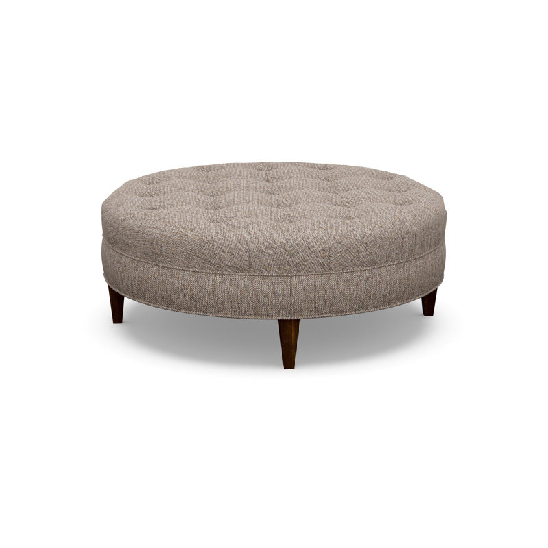 Round Ottoman, Walnut, 7245-70