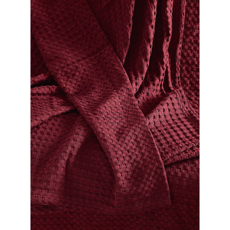 Couverture de lit Brooklyn, Bourgogne, Full / Queen Blanket