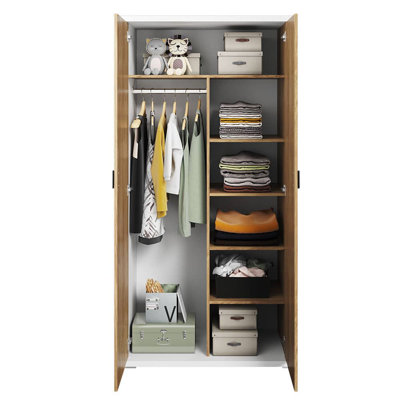 Aviv 2 Door Manufactured Wood Wardrobe