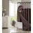 2 Piece Solid Colour Shower Curtain Set-315069877