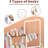 3-Tier Purse Organizer, High-Capacity Bag Holder With 8 Hooks, Multi-Functional Purse Rack For Various Bags, Handbag Display Stand Shelf For Closet, Bedroom, Entryway-1106021440